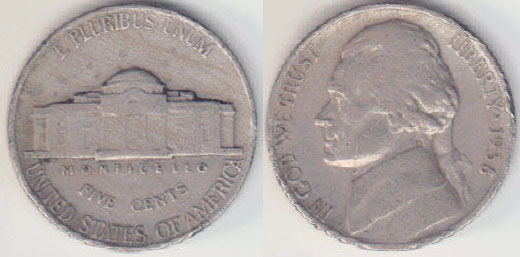 1938 USA 5 Cents (Nickel) A008928
